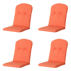 Madison kuipstoelkussen hoge rug panama flame orange ca. 96x45 cm set van