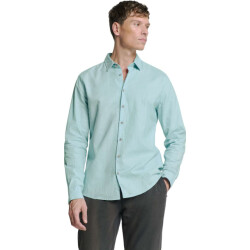 No Excess Shirt solid with linen ice