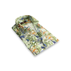 Circle of Gentlemen Moritz linnenhemd print multicolor licht