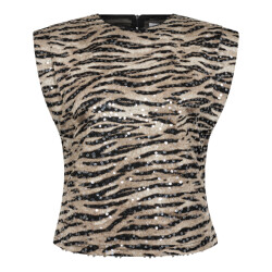 Co'Couture Cc tiger sequin top
