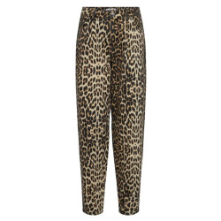 Co'Couture Leocc pleat ll pant luipaard