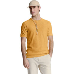 No Excess Pullover short sleeve crewneck soli yellow