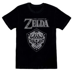 Nintendo Unisex adult legend of zelda shield t-shirt