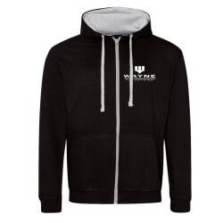 Batman Unisex wayne industries full zip hoodie voor volwassenen