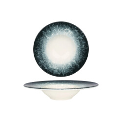 Bonna Pastabord sepia porselein 28 cm 400 cc set van 2