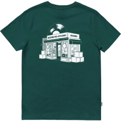 Wemoto Record tee glazed green