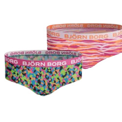 Björn Borg Björn borg meisjes hipster 2-pack – zacht katoen – veelkleurig design