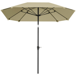 4goodz Outsunny parasol 233cm vierkant kantelbaar aluminium buis, glasvezel