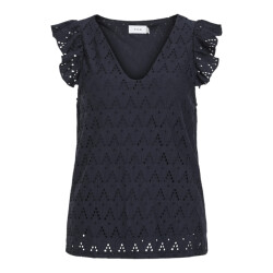 Vila Viamalina v-neck cs toppb navy
