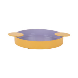 Present Time dienblad double funky medium soft purple & bright yellow