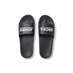 Jack & Jones Jfwollie slider logo badslipper antraciet