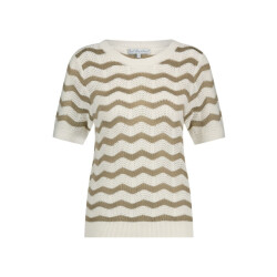 Red Button Zigzag pebble
