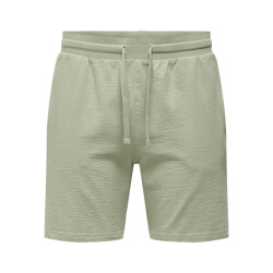 Only & Sons onskian life reg seersucker shorts 22029752 seagrass