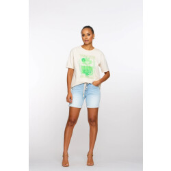 Geisha 51005-10 830 short jogg bleached denim