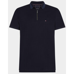 Tommy Hilfiger Polo korte mouw mercerised pique zip reg polo mw0mw38473/dw5