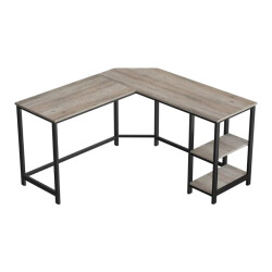 CaliCosy Hoekbureau met 2 niveaus industriële stijl