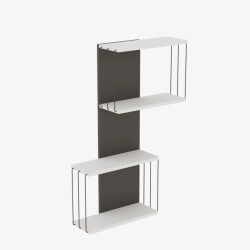CaliCosy Wandplank met 2 vakken h96 cm destan