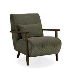 CaliCosy Fauteuil in stof met houten poten l70 cm bonnie