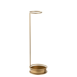 CaliCosy Paraplubak met ronde basis van goudkleurig metaal h75 cm