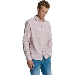 No Excess Shirt allover printed mauve