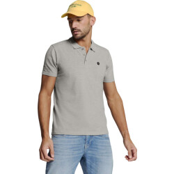 No Excess Polo melange grey melange