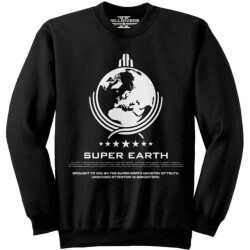 Li-cense Helldivers 2 uniseks super earth logo sweatshirt voor volwassenen