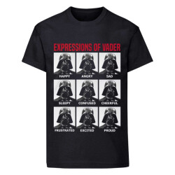 Li-cense Star wars unisex volwassen uitdrukkingen van vader t-shirt
