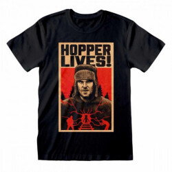 Li-cense Stranger things unisex volwassen hopper leeft t-shirt