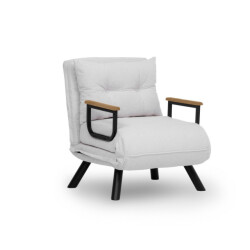 CaliCosy Converteerbare fauteuil in badstof met metalen poten l67 cm sando