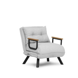 CaliCosy Converteerbare fauteuil in badstof met metalen poten l67 cm sando