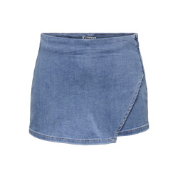 Only Onlmist-yasmine mw wrap skort dnm blue denim