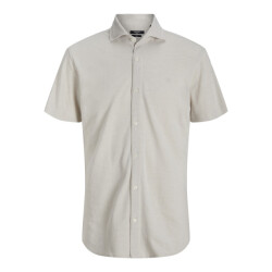 Jack & Jones jprblalance pique s/s shirt smu 12275652 silver lining
