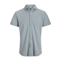 Jack & Jones jprblalance pique s/s shirt smu 12275652 stormy sea