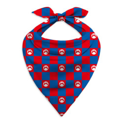 Li-cense Super mario unisex geruite bandana voor volwassenen