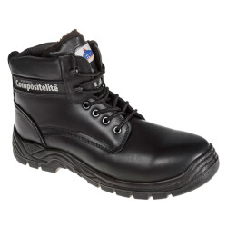 Portwest Unisex thor leder met imitatiebont gevoerde veiligheidslaarzen voor volwassenen