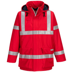 Portwest Heren bizflame regen anti-statische jas