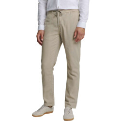 No Excess Pants with linen garment dyed light desert