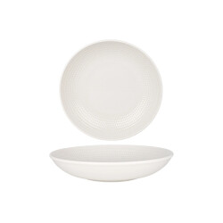 Bonna Diepbord pure dot porselein 23 cm (1000cc) set van 6