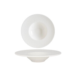 Bonna Pastabord pure dot porselein 28 cm (400cc) set van 2