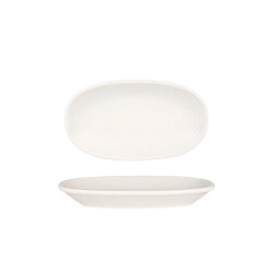 Bonna Serveerschaal pure dot porselein 24x14 cm set van 2