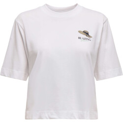 Only Onlvita life s/s summer top box jrs bright white/b