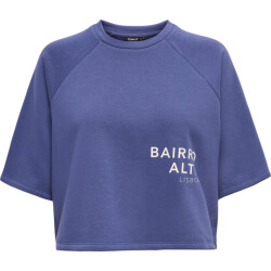 Only Onlcora s/s print o-neck ub swt skipper blue/bairr