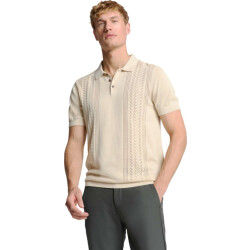 No Excess Pullover short sleeve polo solid pl sand