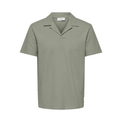 Only & Sons Onskian reg seersucker resort polo