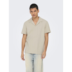 Only & Sons Onskian reg seersucker resort polo