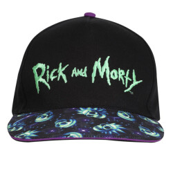 Li-cense Rick and morty baseballpet met neonlogo