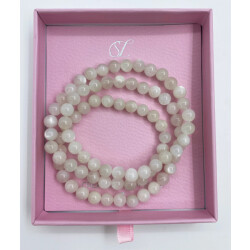 Smashed Lemon 64017 witte maansteen kralenketting