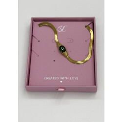 Smashed Lemon 64042 fijne gouden roestvrijstalen ketting met retro