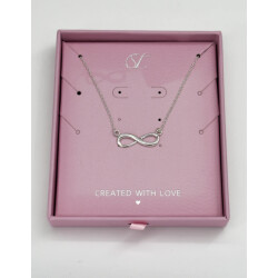 Smashed Lemon 64002 dunne zilveren ketting met oneindigheidskraal