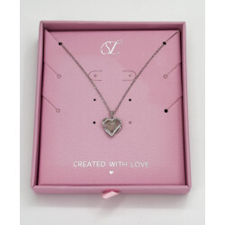 Smashed Lemon 64033 fijn zilveren ketting met hetian jade steen en